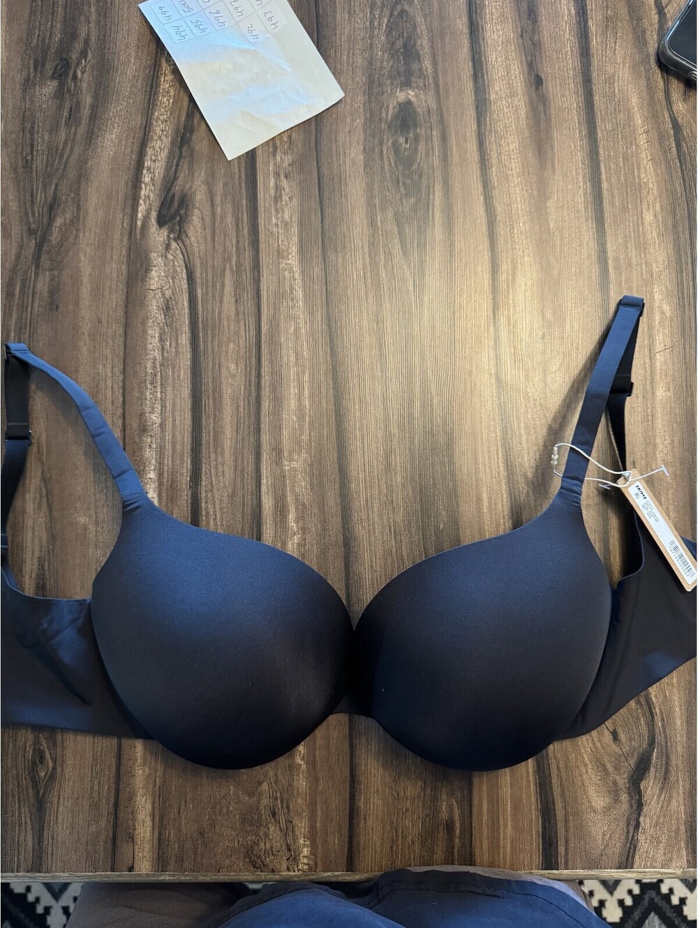 SKIMS Ultimate Push Up Plunge Bra Black Women Size 34DDD NWT